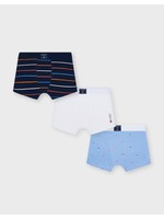 Mayoral Mayoral, Lavender Printed Boxer Shorts Set 3 pack