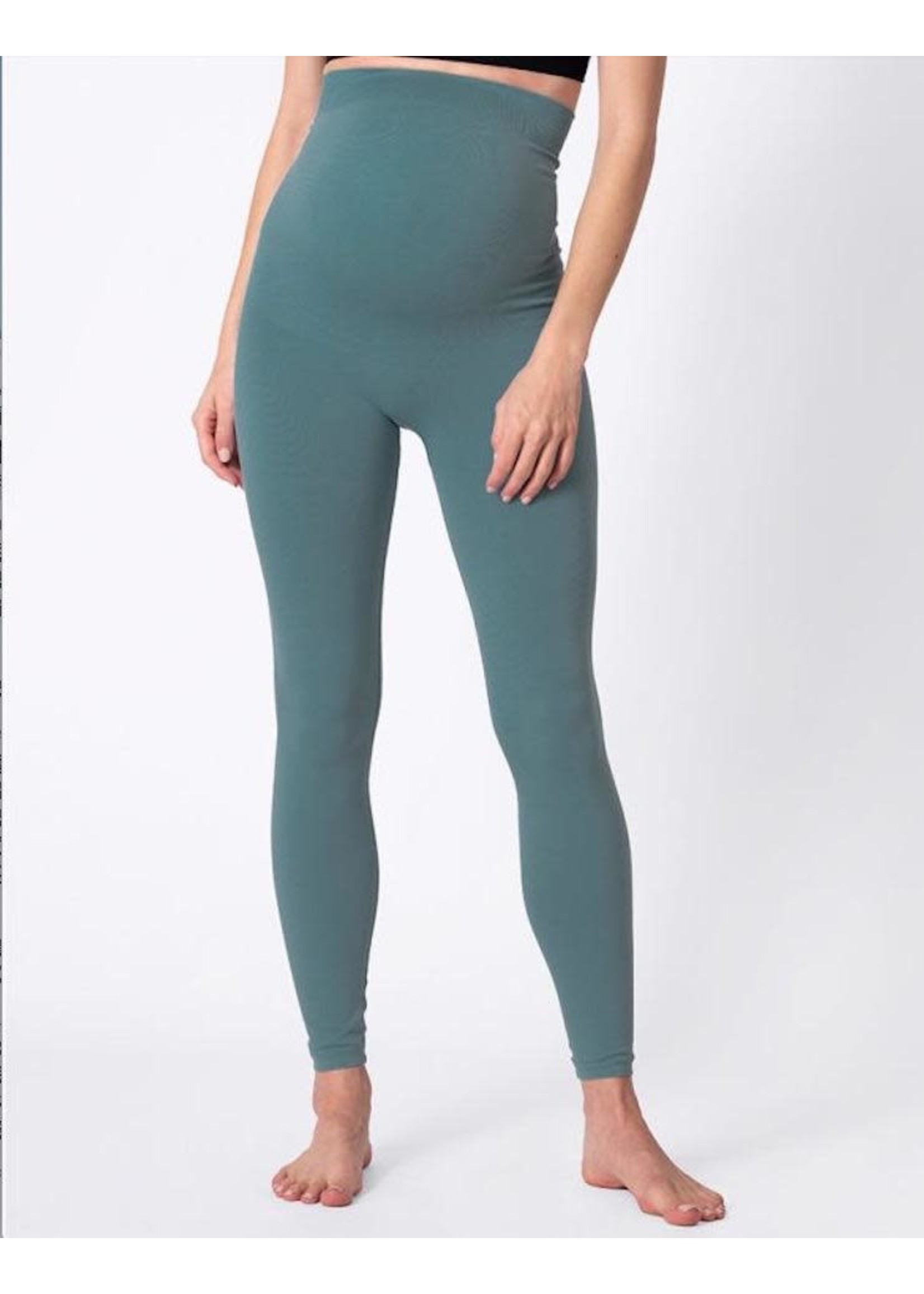 Sage Bump & Back Support Maternity Leggings