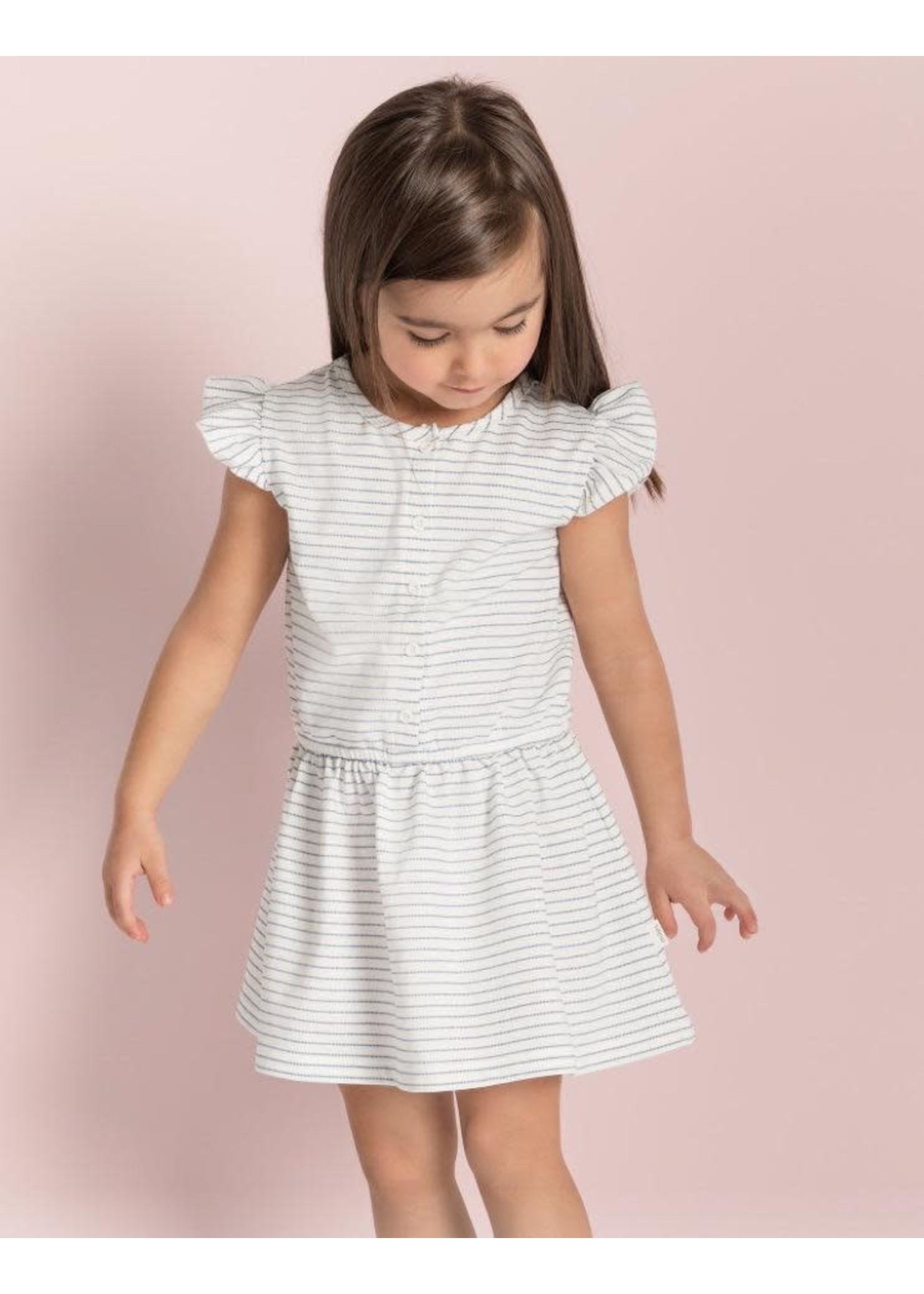 Miles the Label Miles Baby, Candy Sky Stripe Flutter Dress