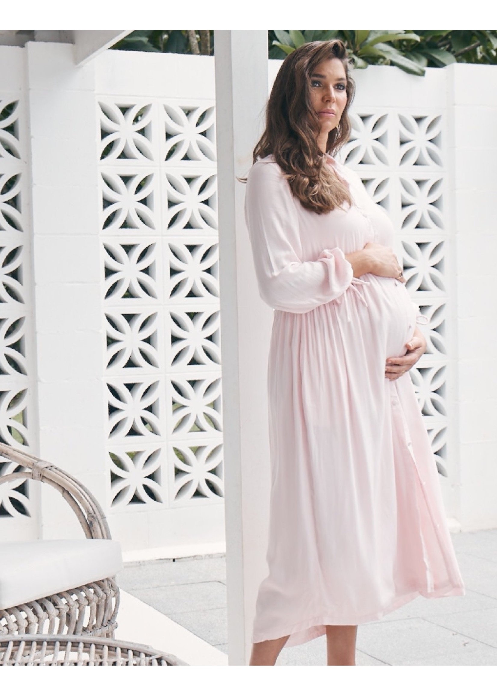 Vacation Dress Pink Stone - Steveston Village Maternity