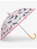 Hatley Hatley, Rainbow Horses Clear Umbrella
