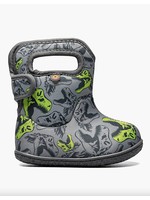 Bogs Bogs, Baby Bogs Grey Cool Dinos Waterproof Boots
