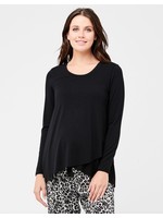 Ripe Maternity Ripe Maternity, Raw Edge Nursing Top in Black