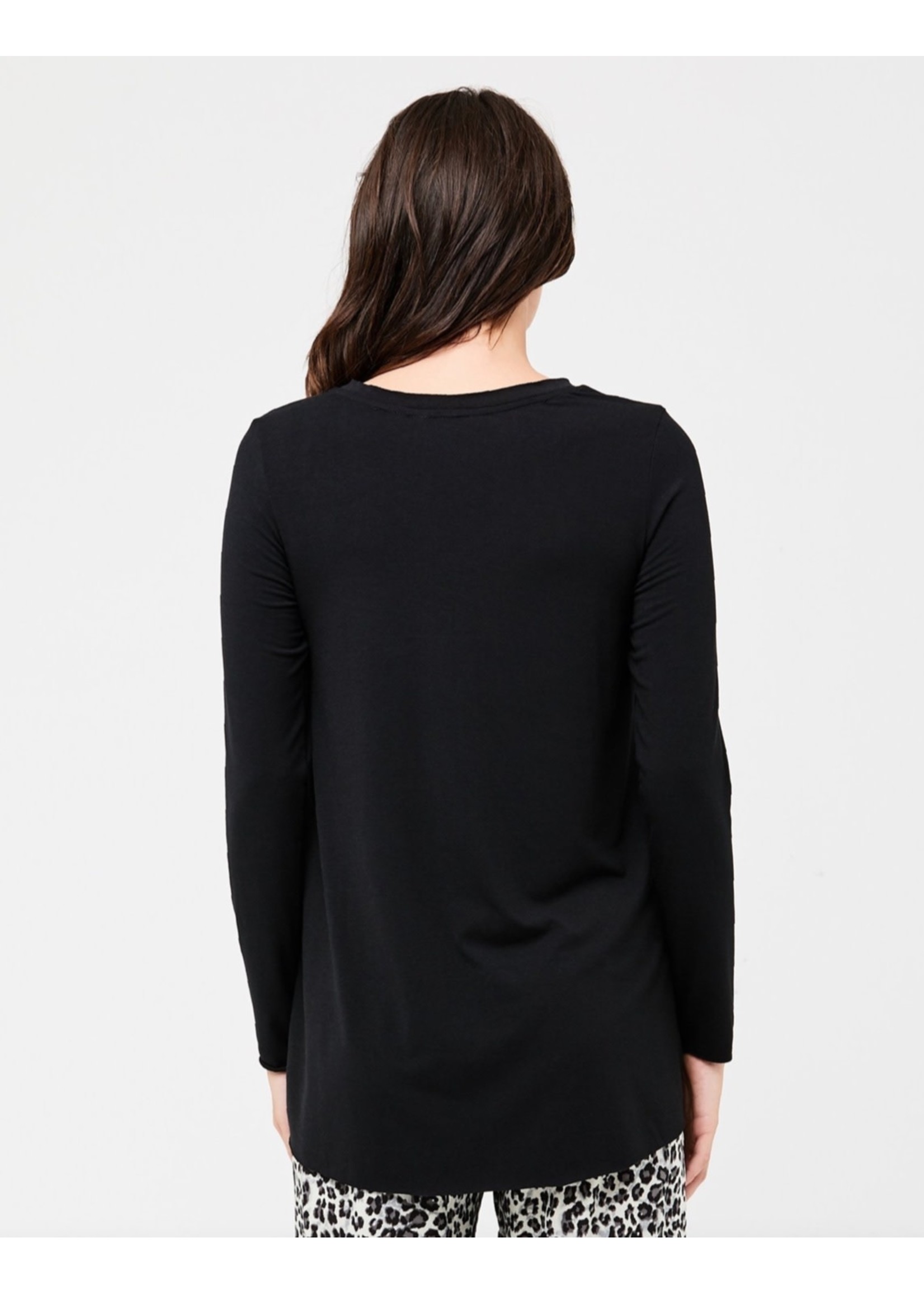 Ripe Maternity Ripe Maternity, Raw Edge Nursing Top in Black