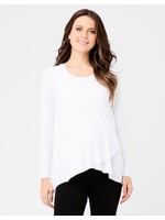 Ripe Maternity Ripe Maternity, Raw Edge Nursing Top in White