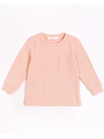 Petit Lem Petit Lem, Rose Modal Rib Long Sleeve T-Shirt (NB-24M)