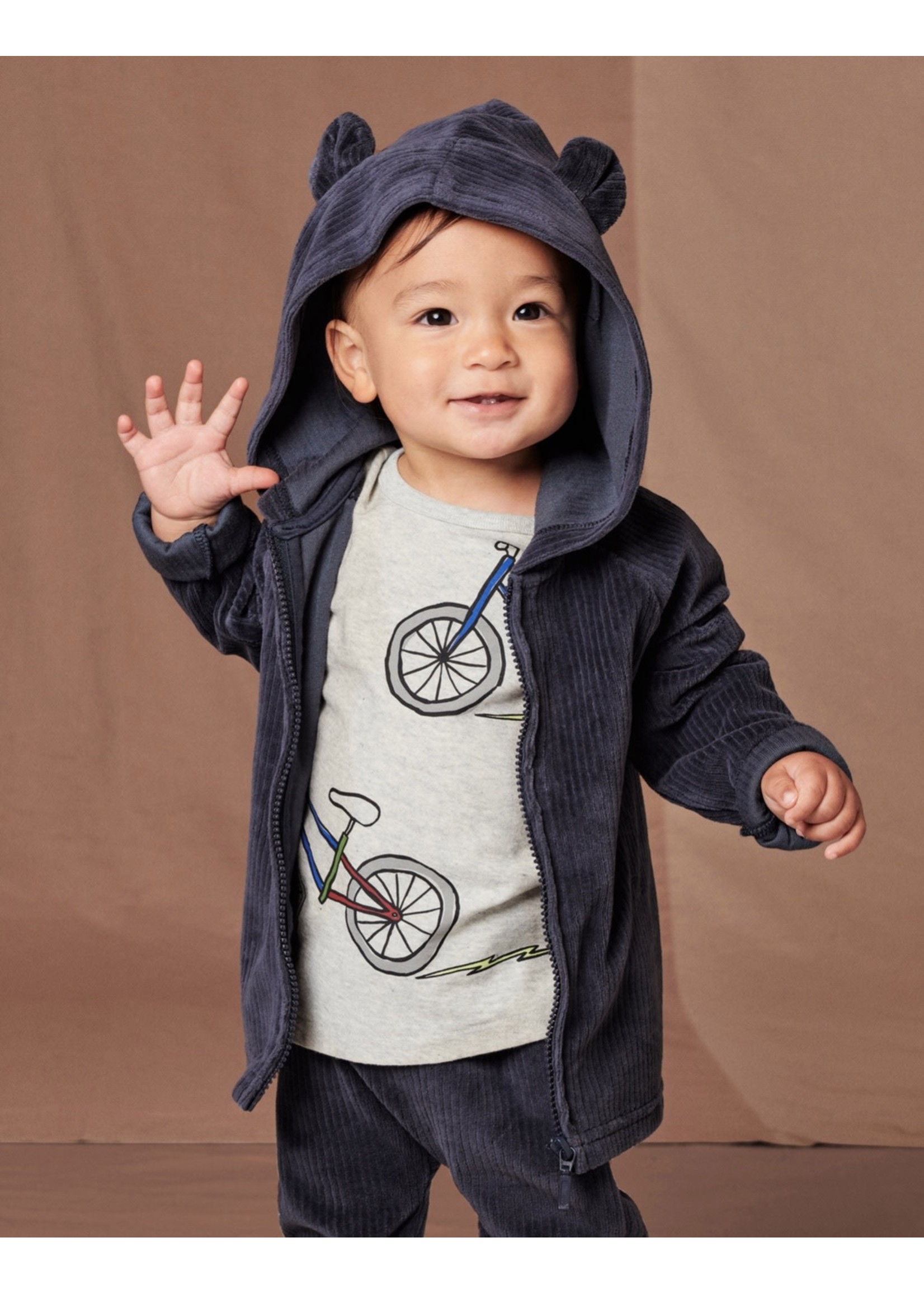 Tea Collection Tea Collection, Indigo Cub Cutie Baby Hoodie