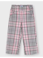 Mayoral Mayoral, Cropped Blush Plaid Pants