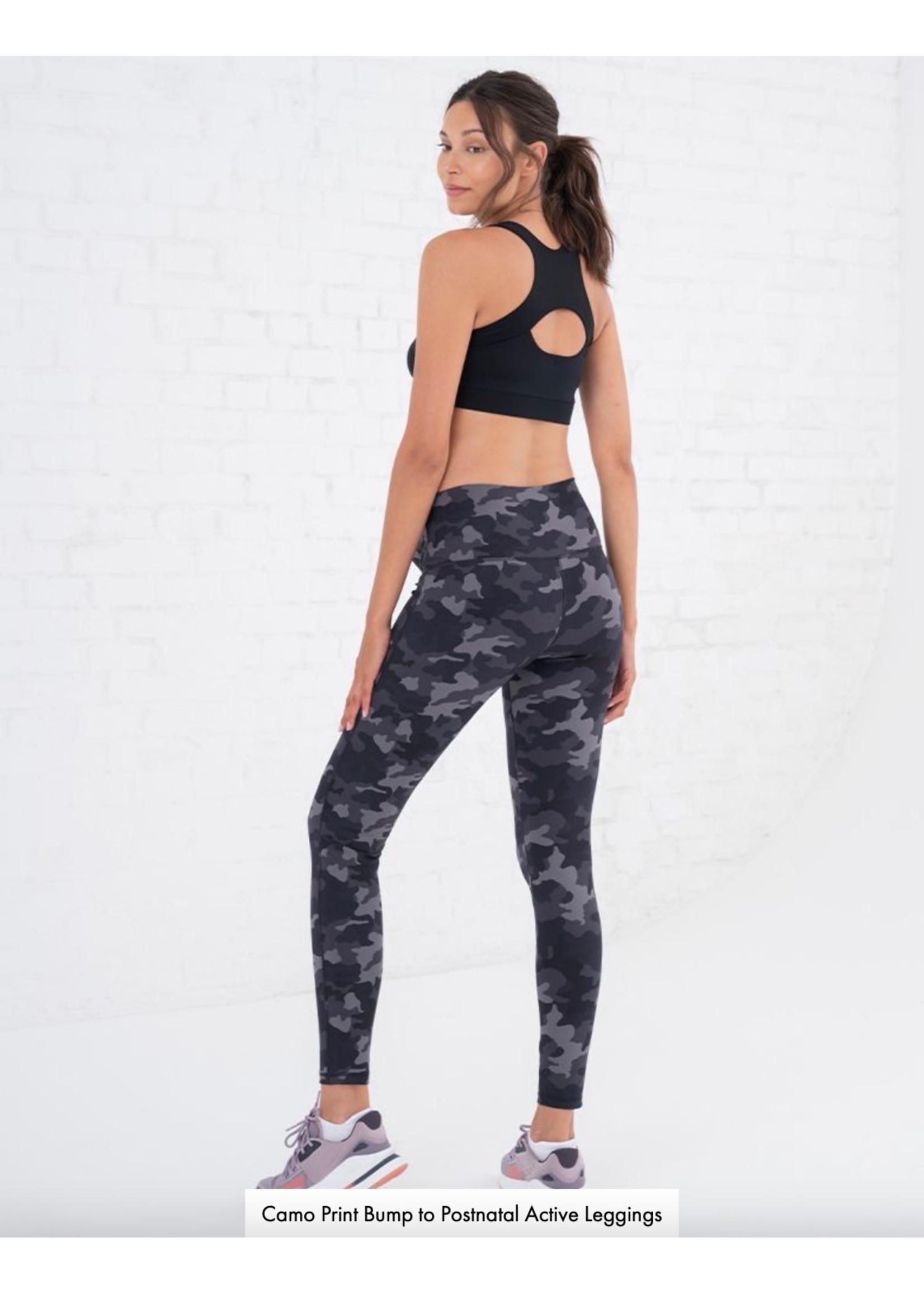 Seraphine Seraphine, Xenia Print Bump to Postpartum Active Leggings || Black Camo