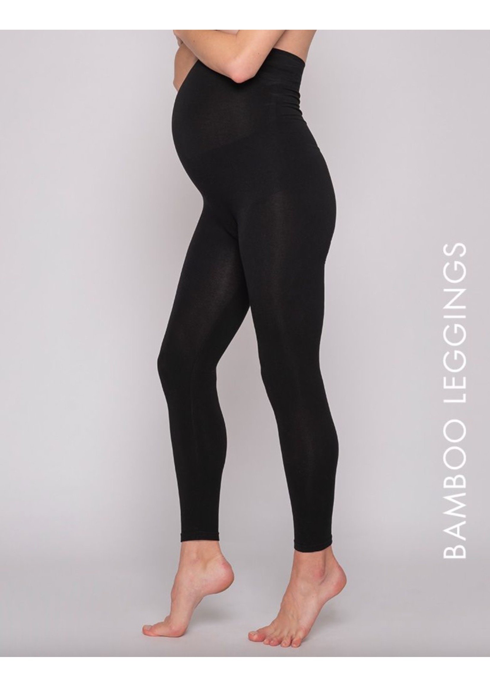 Seraphine Outlet Tammy OverBump Bamboo Maternity Leggings - Black -  Showroom Sample - Size M woman