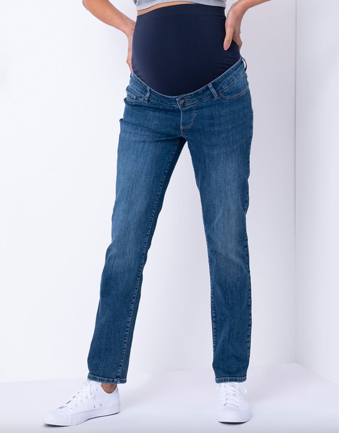 Seraphine, Aiden Dark Wash Straight Leg Maternity Jeans - Steveston Village  Maternity