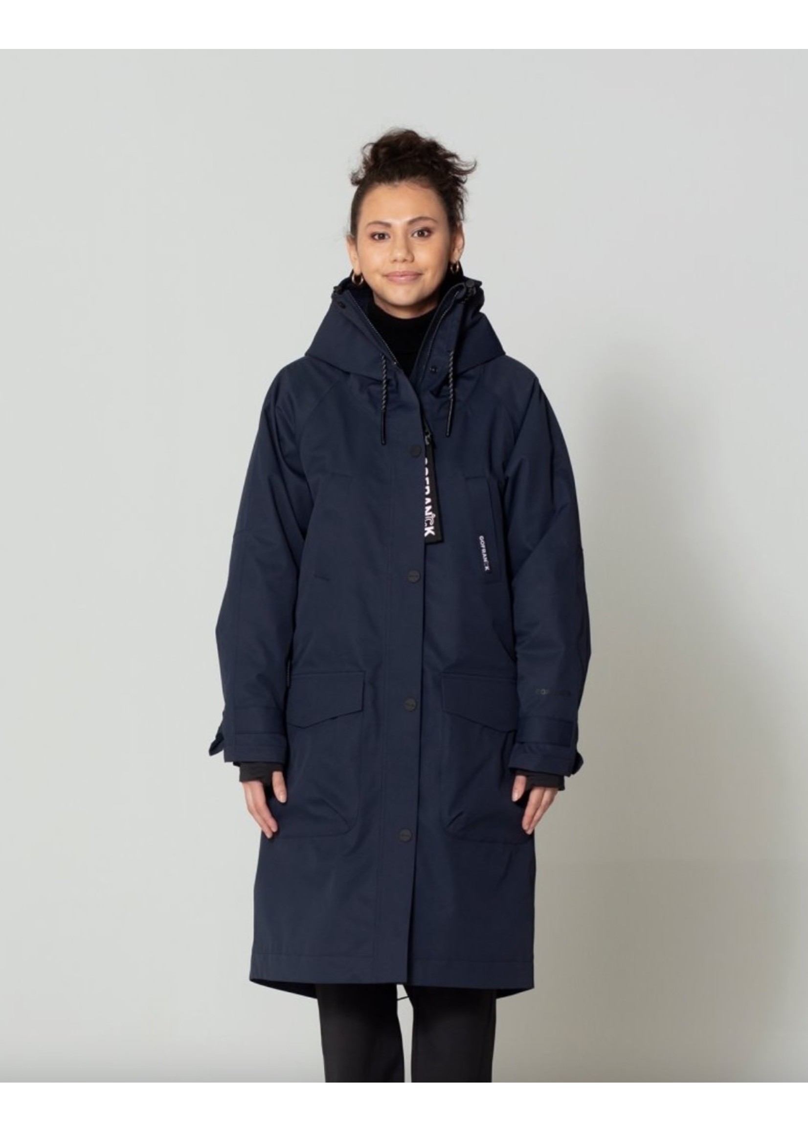 Go Soaky GoFrank, Ladies Cold Winter Long Parka With Fur Lining