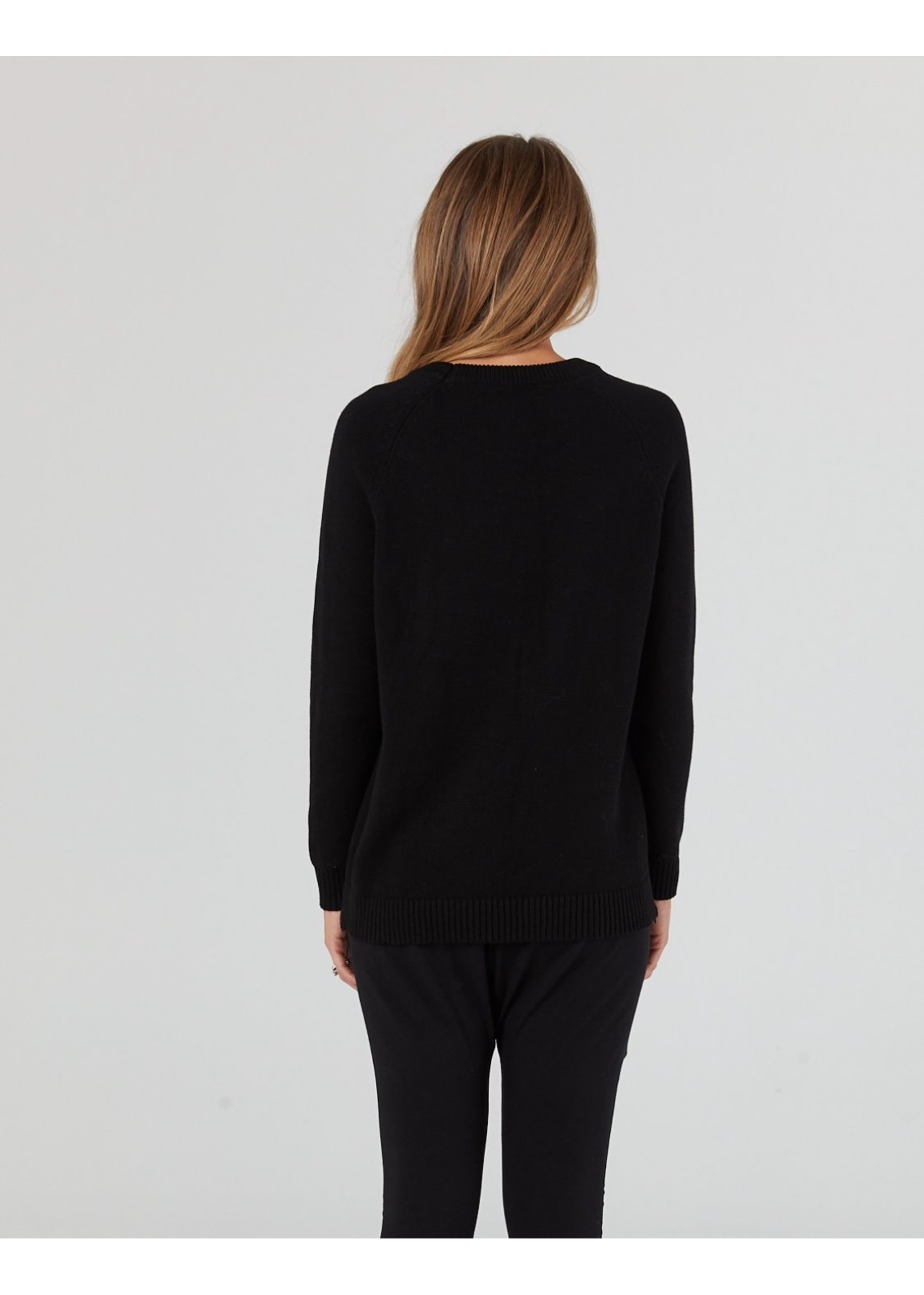 Legoe Heritage Legoe Heritage, Bateau Crew Knit || Black