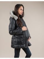 M Coat M Coat Maternity & Carrier Cover Down Coat in Nighty Night Black