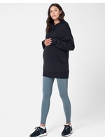 Seraphine Seraphine, Lori Black Long-Line Maternity & Nursing Hoodie