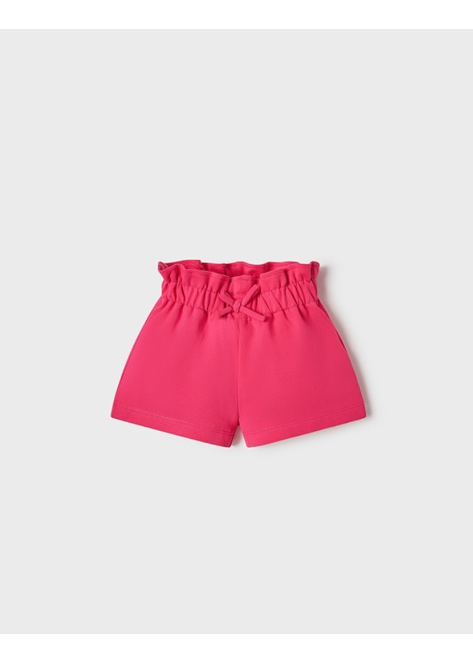 Mayoral Mayoral, Magenta Fleece Baby Shorts