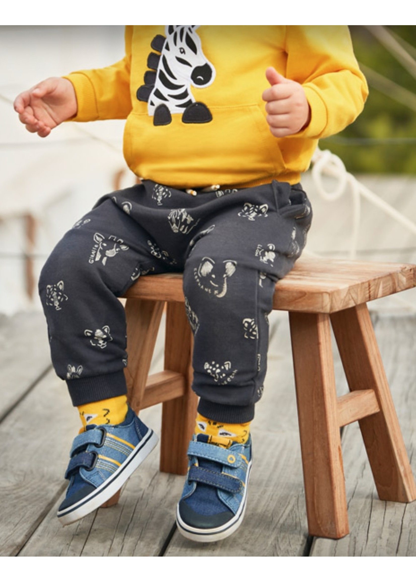 Mayoral, Safari Print Knit Pants 