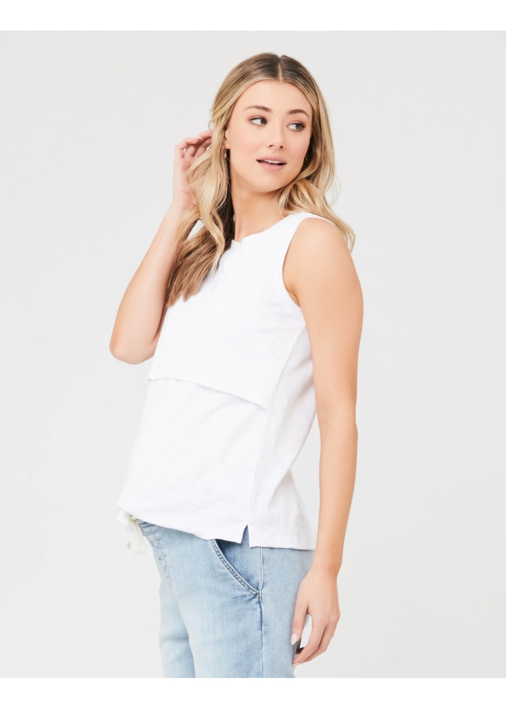 Ripe Maternity Ripe Maternity, Richie Nursing Tank in White