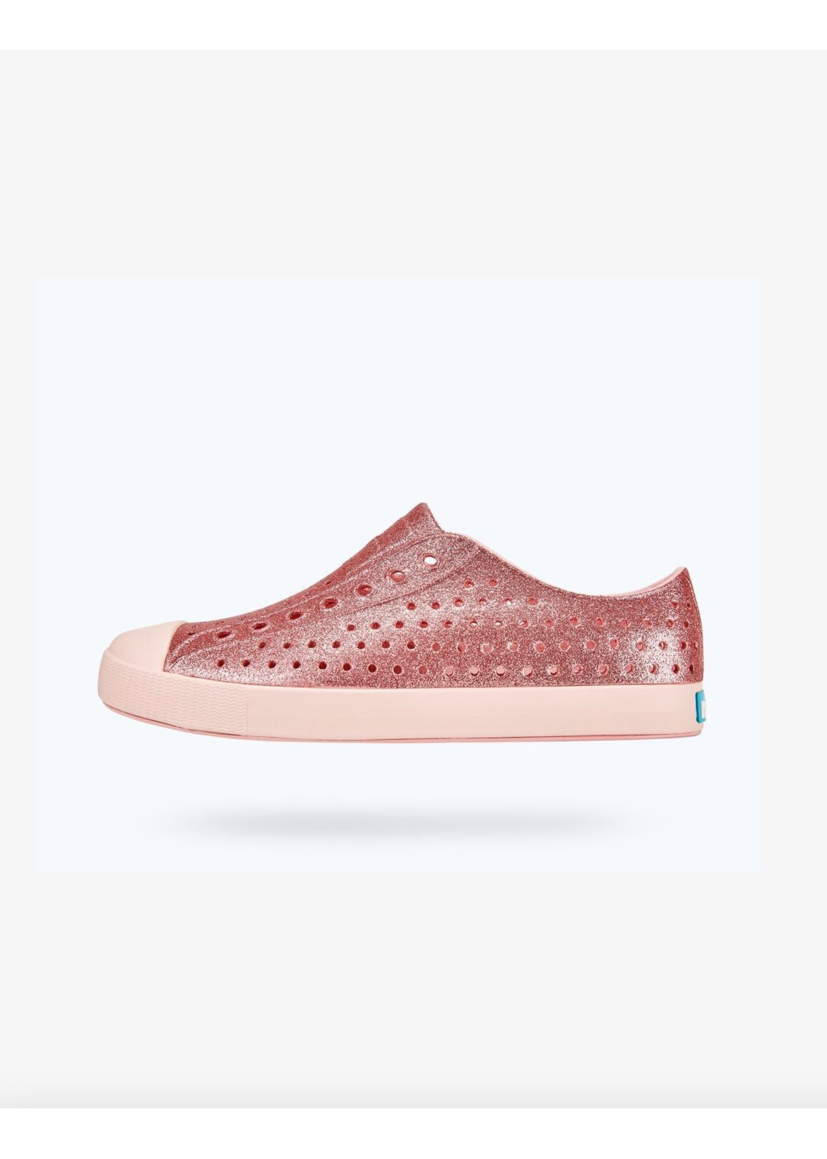 Native Shoes Native Shoes Jefferson Bling Adult in Rose Pink Bling/ Dust Pink