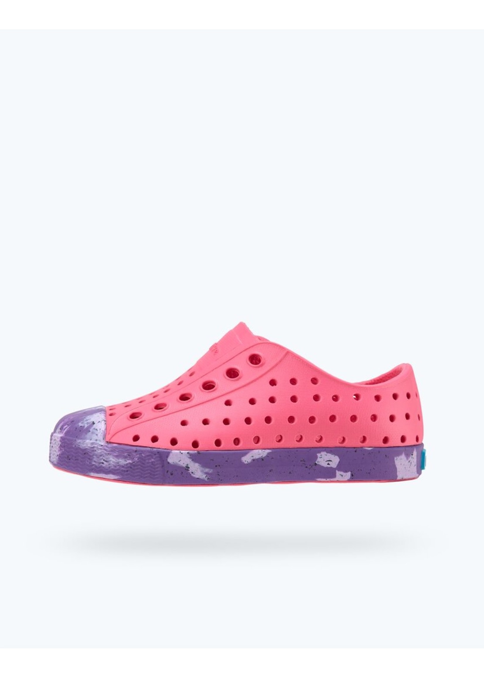 Native Shoes Native Shoes Jefferson Marbled Child in Hollywood Pink/ Starfish Lavender Marble