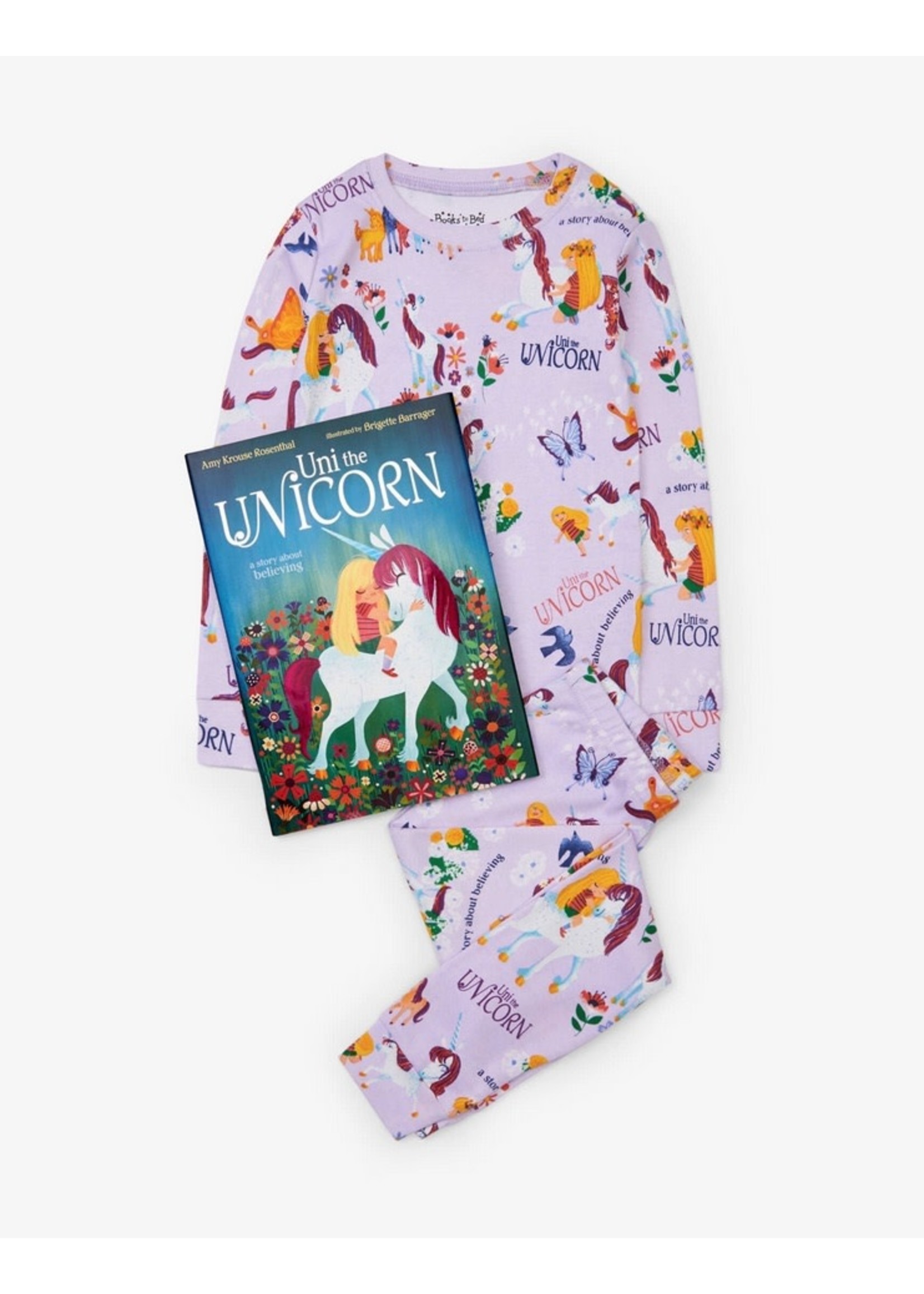 Books to Bed Books to Bed, Uni the Unicorn Book and Pajama Set