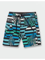 Volcom Volcom Kids, Big Boys Stone Stripe Mod-Tech Trunks - Maliblue