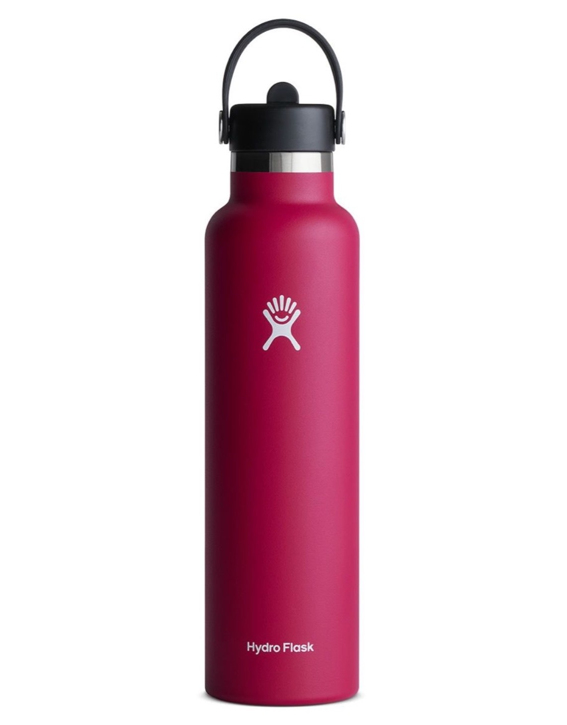 Hydro Flask, Standard Mouth with Flex Straw Cap in Snapper