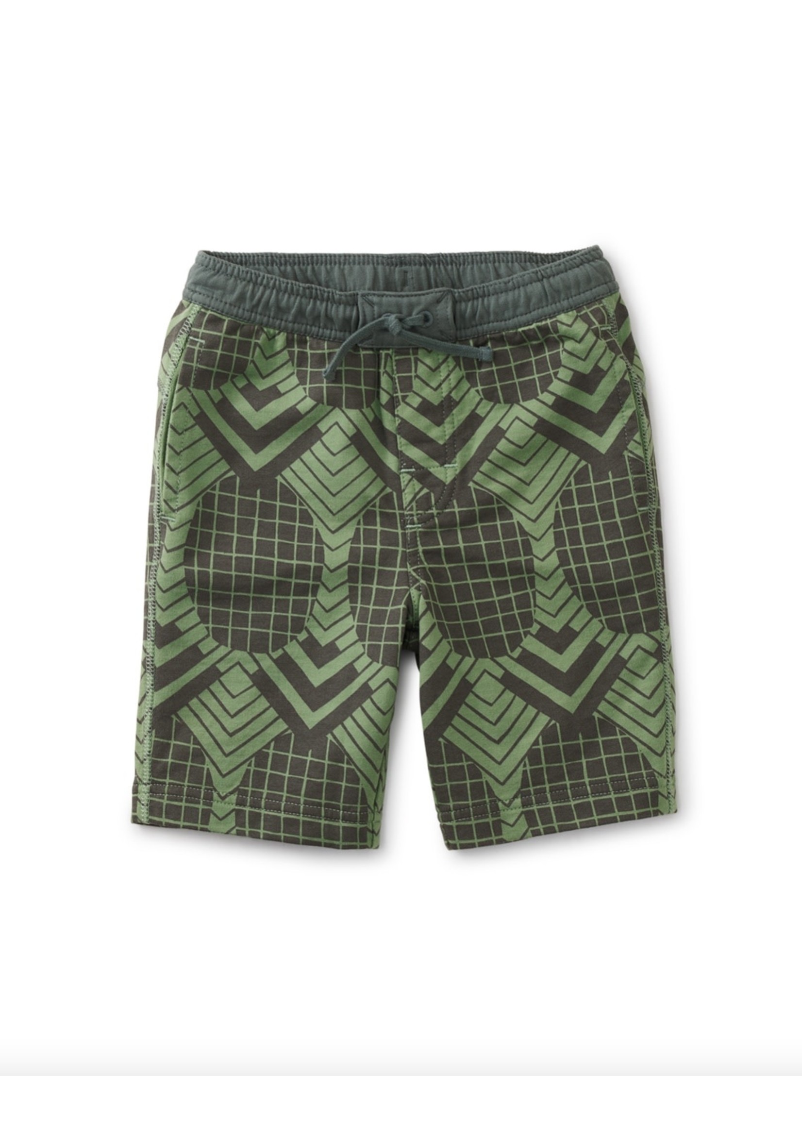 Tea Collection Tea Collection, Wax Print Pineapples Boardies Surf Shorts in Green