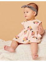 Tea Collection Tea Collection, Painted Floral Baby Bodysuit Dress