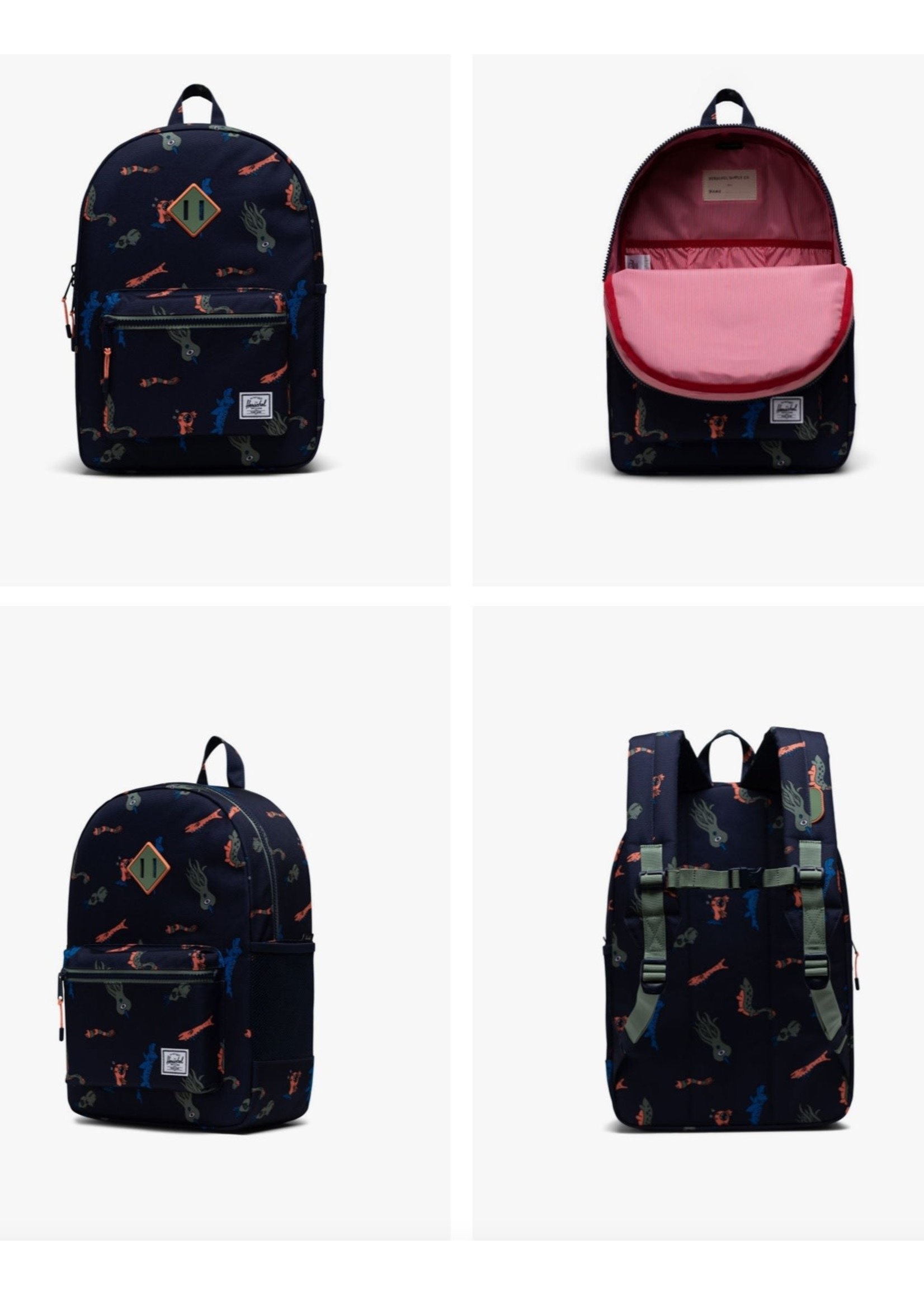 Herschel Supply Co. Herschel Supply Co., Heritage Backpack | Youth, Sea Monsters, 16L