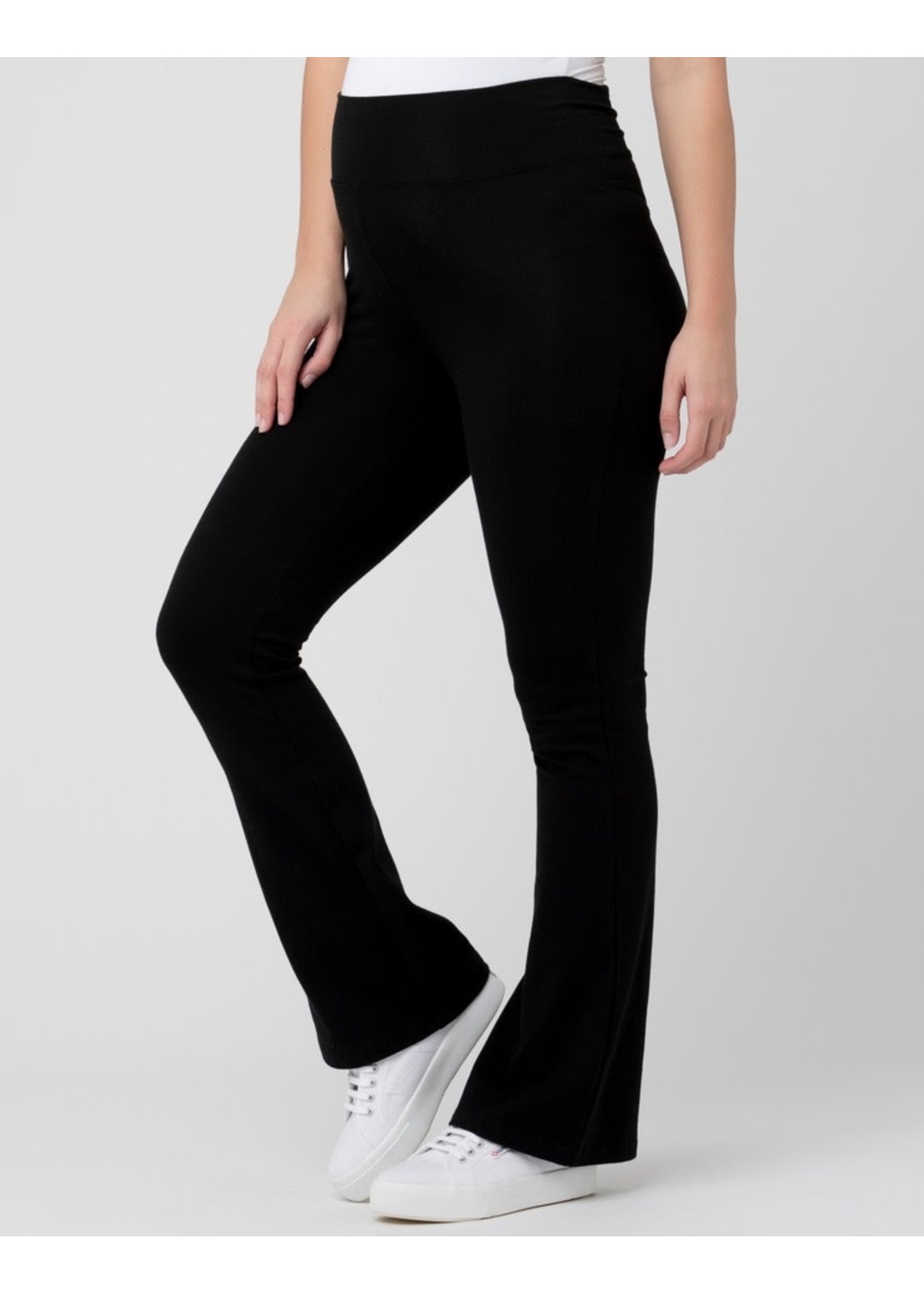 Ripe Maternity, Organic Jersey Flare Pant Black - Steveston Village  Maternity