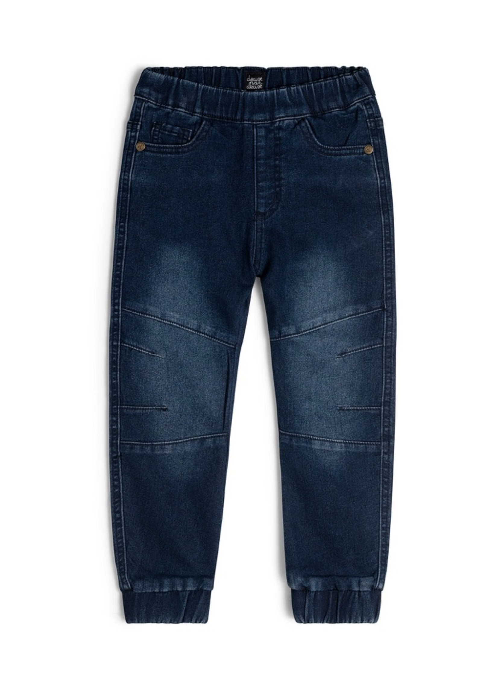 Deux Par Deux Deux Par Deux, Navy Blue French Terry Denim Jogger