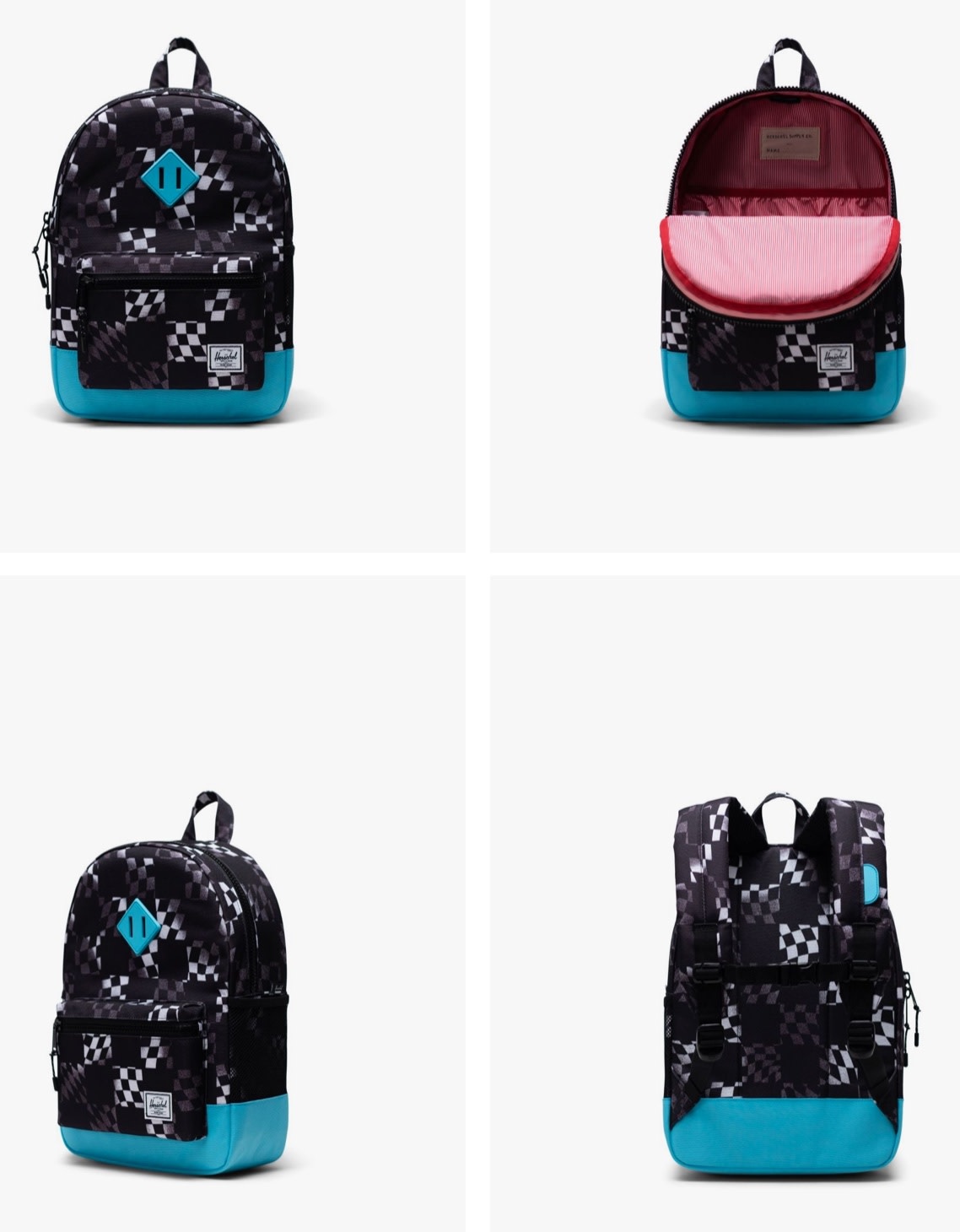 Herschel Supply Heritage Backpack Youth Race Check 16L Steveston Village Maternity