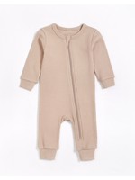 Petit Lem Petit Lem, Light Taupe Modal Rib Sleeper