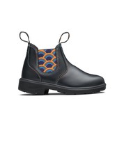 Blundstone Kids 2254 Black with Rainbow Elastic and Contrast Stitching Steveston Village Maternity