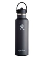 Hydro Flask Hydro Flask, 21oz Standard Mouth with Flex Straw Cap in Black