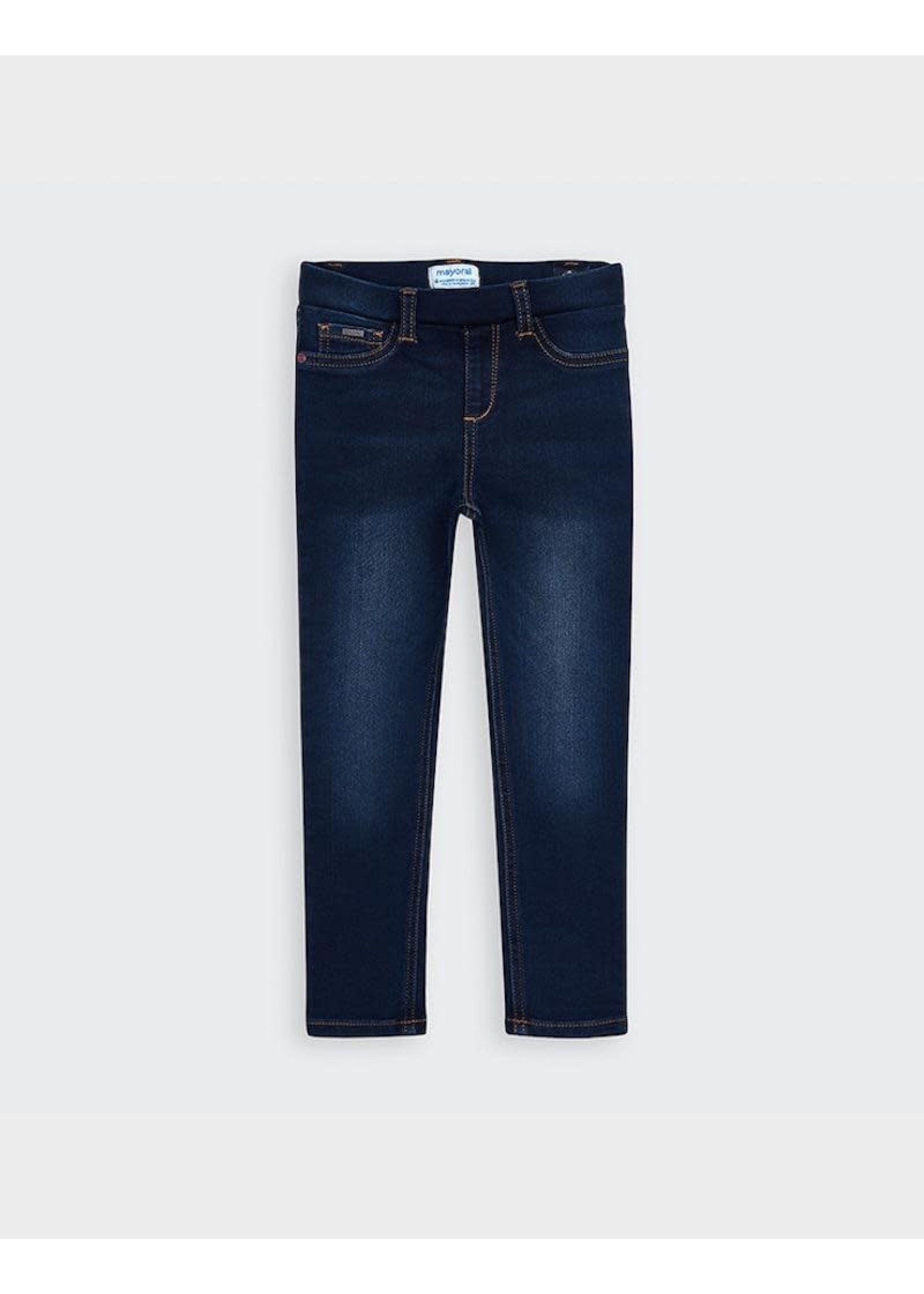 Mayoral Mayoral, Basic Girl’s Denim Pants in Dark Denim