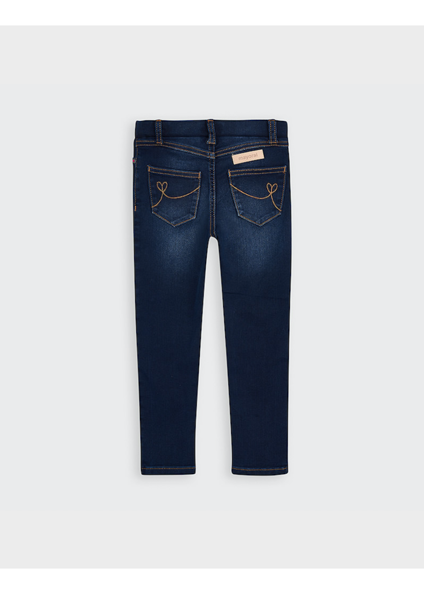 Mayoral Mayoral, Basic Girl’s Denim Pants in Dark Denim