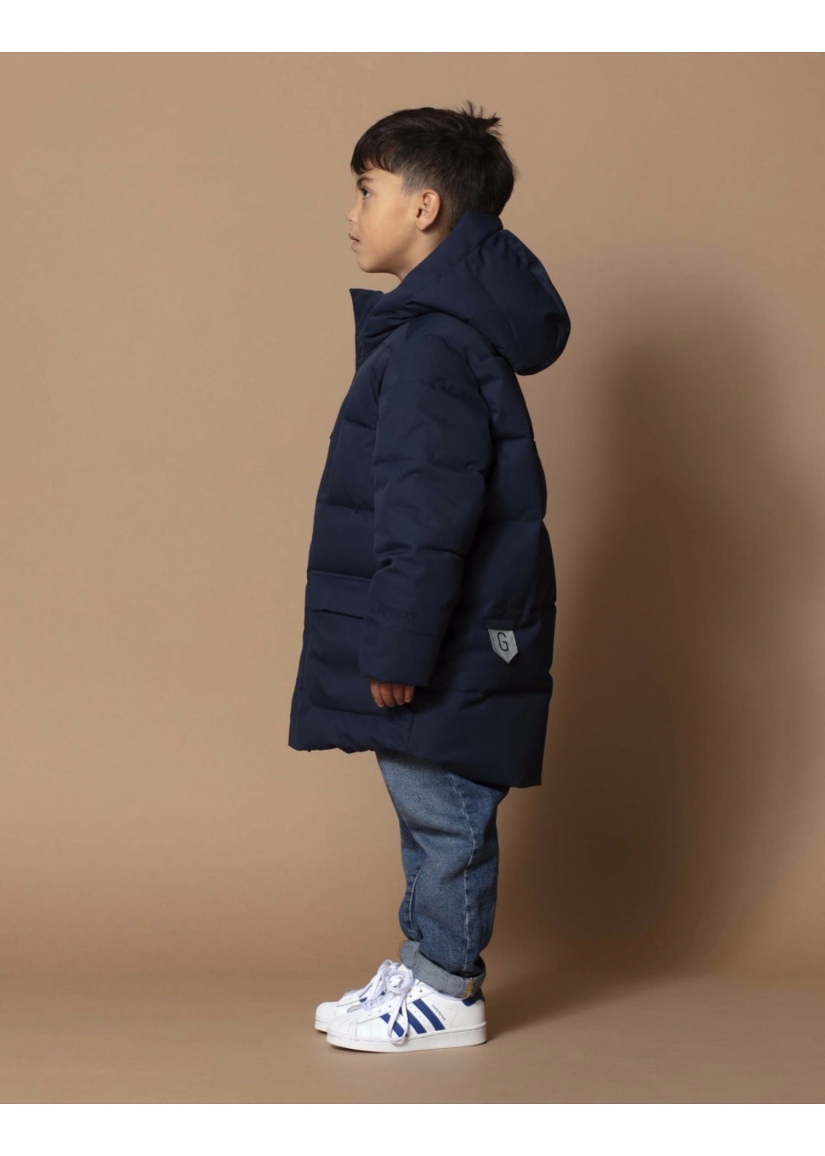 Go Soaky GOSOAKY, Tiger Eye Puffer Jacket || True Blue