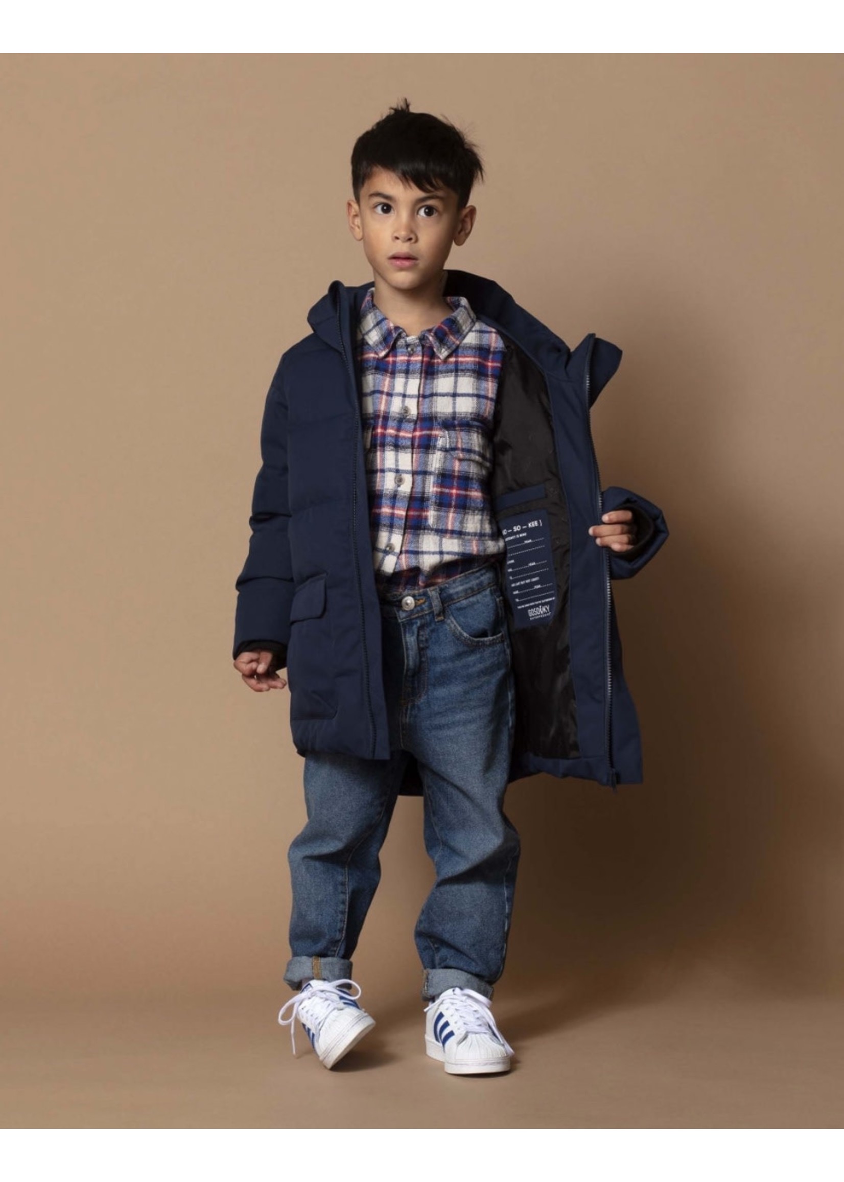 Go Soaky GOSOAKY, Tiger Eye Puffer Jacket || True Blue