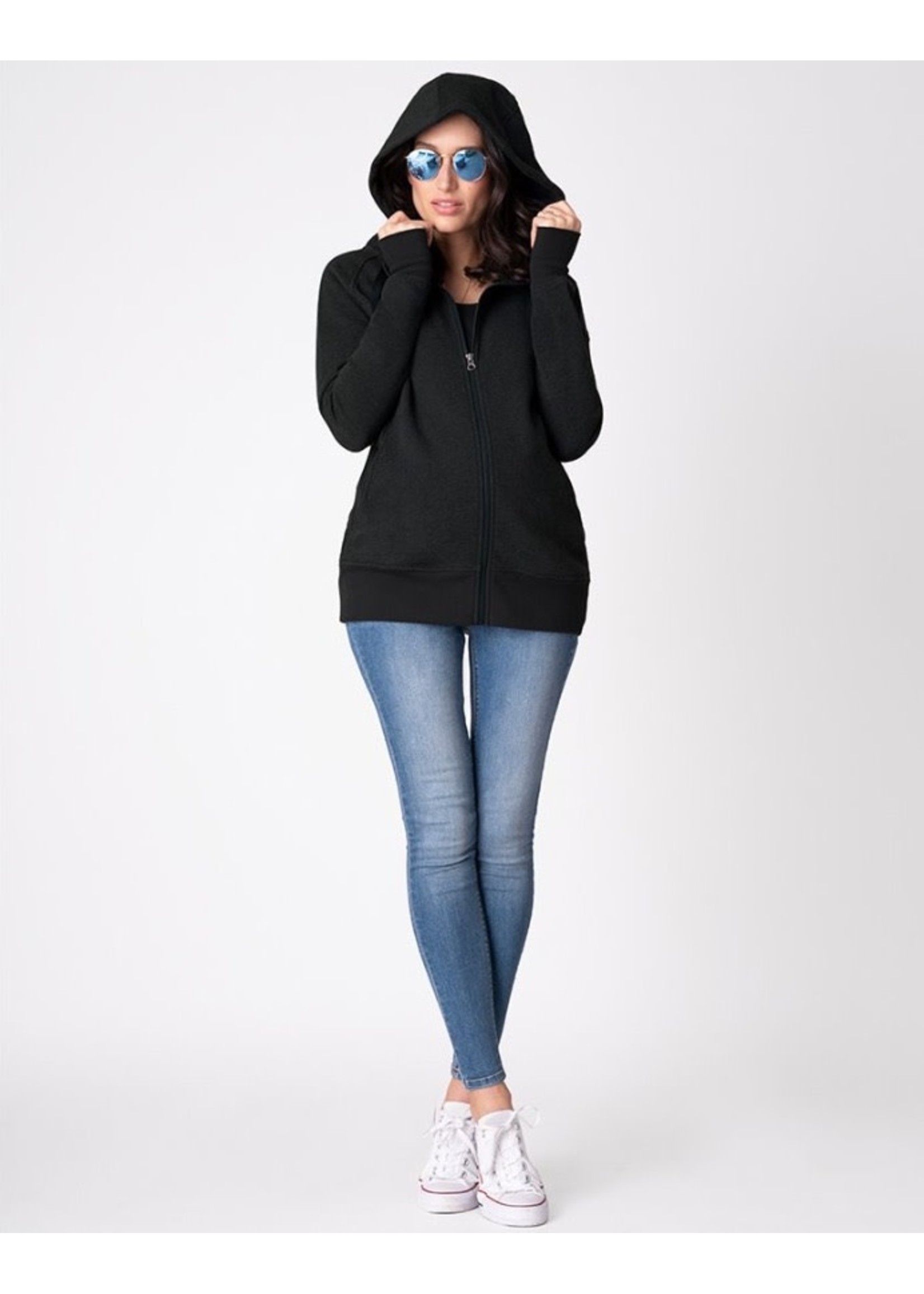 Seraphine Seraphine, Connor: 3-In-1 Active Hoodie in Black