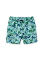 Tea Collection Tea Collection, Verdant Palms in Blue Shortie Swim Trunks