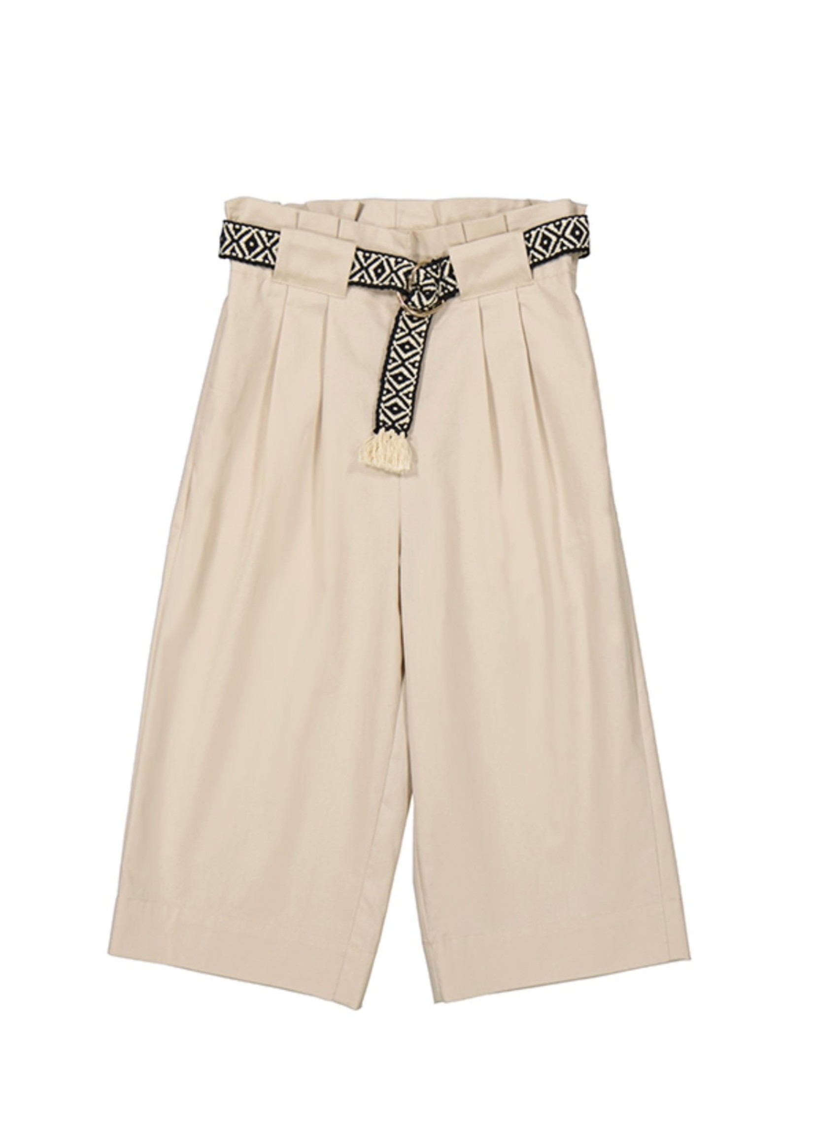 Mayoral Mayoral,  Cropped Pants with Belt || Almond