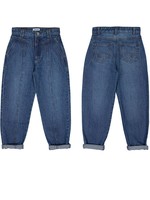 Mayoral Mayoral,  Denim Cropped Pants with Pegged Cuffs || Medium Blue