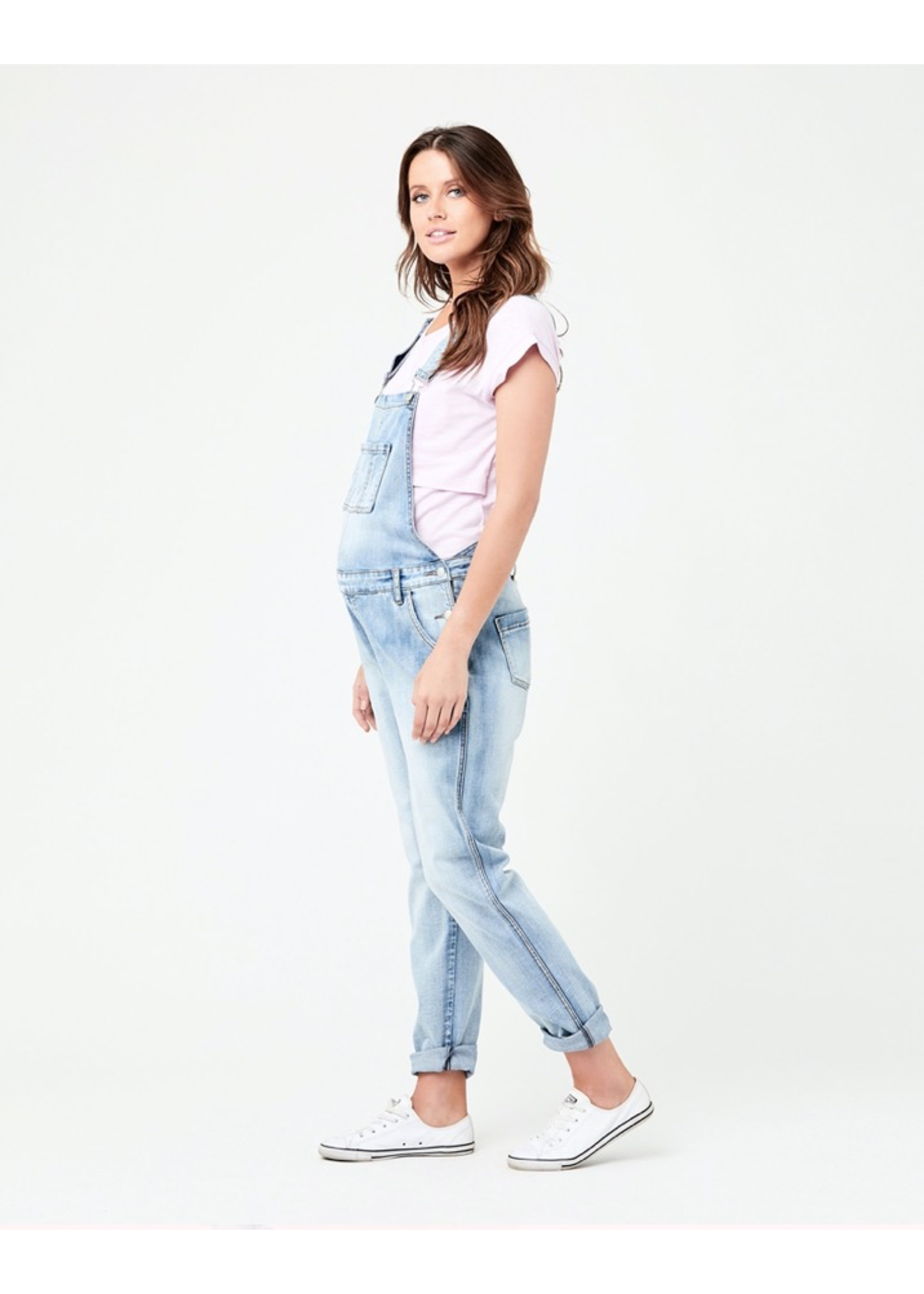 Ripe Maternity Ripe Maternity, Denim Overalls || Pale Blue