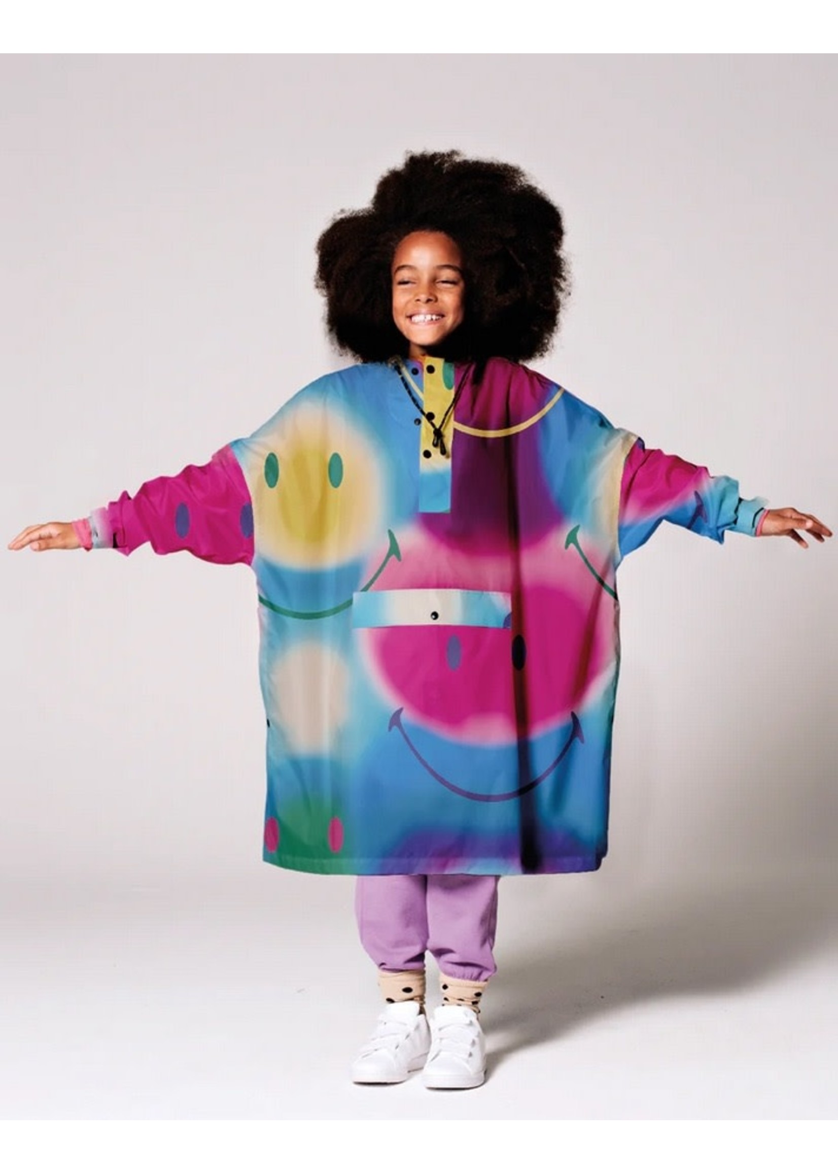 Rainkiss Rainkiss, Rainbow Art X Smiley Kid's Rain Poncho