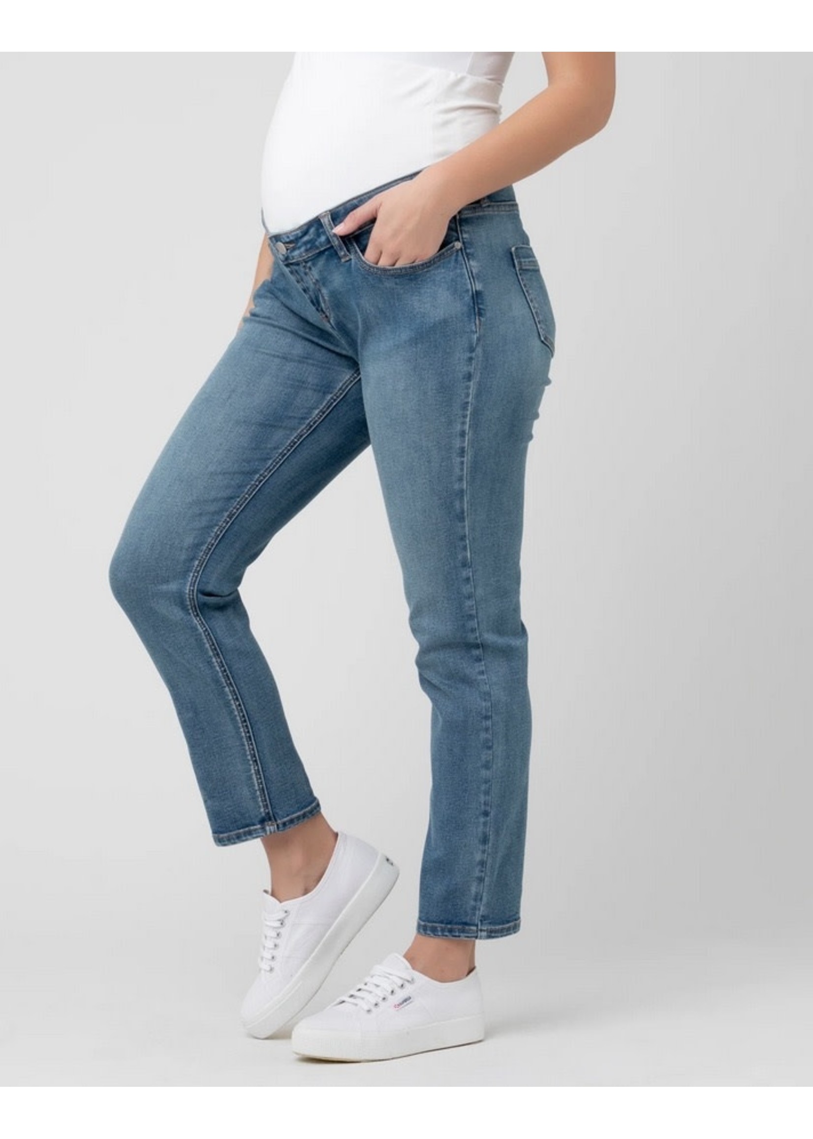 Cropped Maternity Jeans