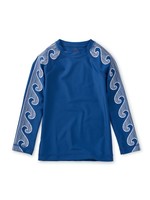 Tea Collection Tea Collection, Long Sleeve Rash Guard in Imperial Blue