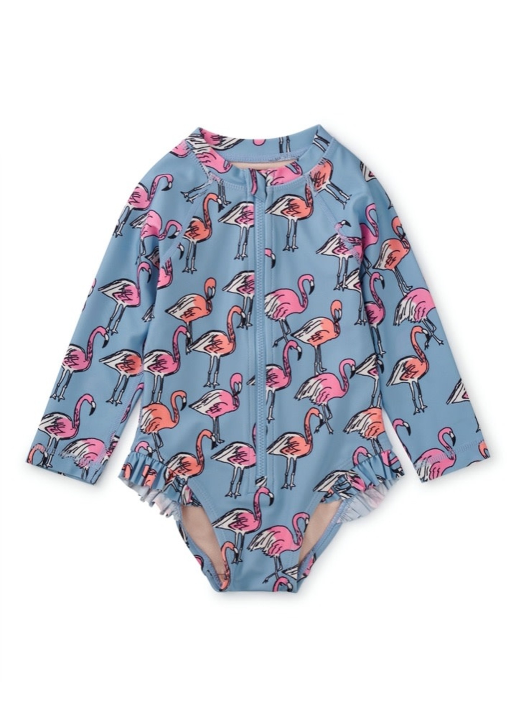 Tea Collection Tea Collection, Fabulous Flamingos Rash Guard Baby Swimsuit