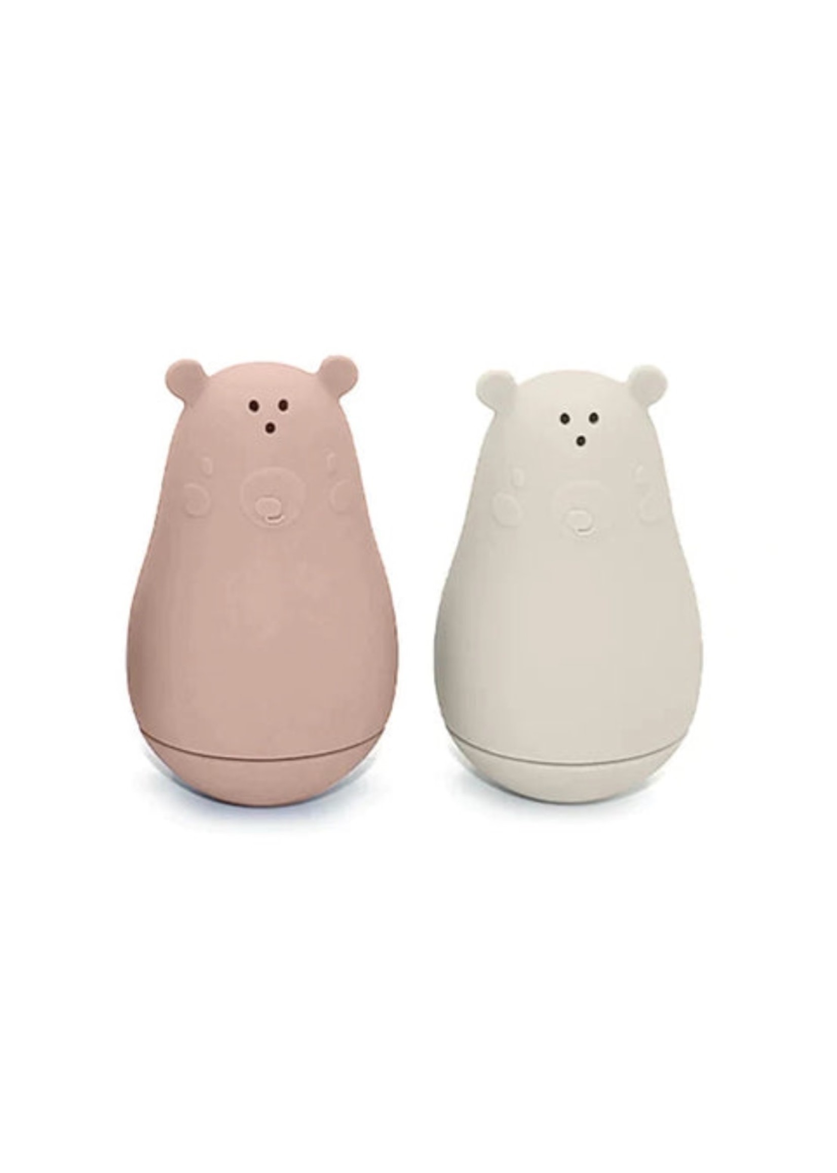 noüka noüka Bear Bath Toy-Leaf Set in Soft Blush/Sand Dune